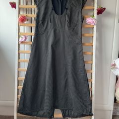 dress black print with back detail size 12