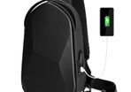 Men Shoulder Bags Black USB Charging Crossbody Bags Waterproof Casual Travel Messenger Bag Male Fit For 7.9 Inch iPad