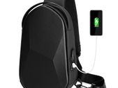 Men Shoulder Bags Black USB Charging Crossbody Bags Waterproof Casual Travel Messenger Bag Male Fit For 7.9 Inch iPad