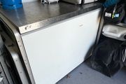 Large stainless chest freezer