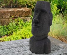 Easter island head figure Moai Rapa NUI Head Figurine High , cast stone resin