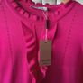 jumper Bnwt gallery Dunnes stores size small cerise frilled detail size small Image 7