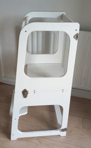Wooden learning tower and table