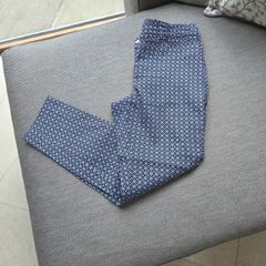 Navy geometric ladies trousers uk8 bnwot