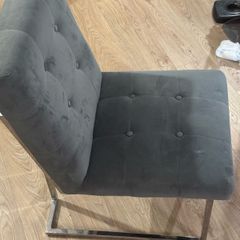 velvet dining chairs (6 in total) 30 each plus free dining table