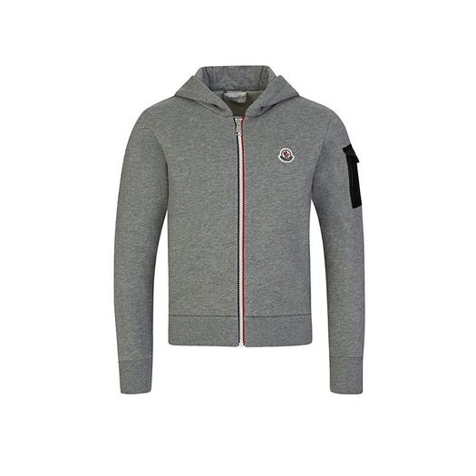 Moncler genuine boy's grey hoodie size 8A 130 cm Postage included
