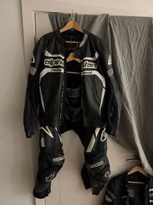 leather motorcycle suit