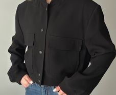 Black bomber jacket