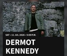4 x dermot kennedy Saturday 11th July seating face value