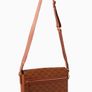 MCM Monogram messenger bag with natural nappa leather trim Image 5
