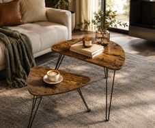 Set of 2 Industrial Coffee Tables