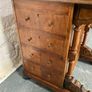 Victorian Burr Walnut Davenport Writing Desk. Image 5