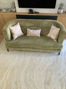 Velvet green couch