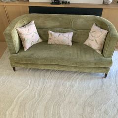 Velvet green couch