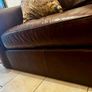 M&S 'Abbey' Brown Leather Sofa Image 5