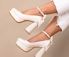 Bow tie high heels