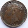 1850 Great Britain United Kingdom QUEEN VICTORIA Farthing Image 2