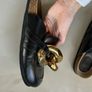 Black JW Anderson loafers mules shoes Image 5