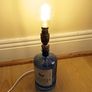 Drumshanbo Gunpowder Irish Gin bottle desk lamp with brass fittings and LED bulb   height 26cm Image 5