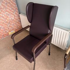 High back support chair