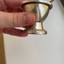 Antique silver plated salt cellar and spoon Image 2