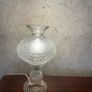 Vintage Waterford Crystal Alana / Inishmaan Hurricane Table Lamp  14inch Image 5