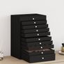 Jewellery Box 10-Layer with Watch Holders Black 29x20.5x40.5 cm Image 2