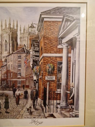 Limited Edition signed "Low Petergate" by M.J Braithwaite framed print