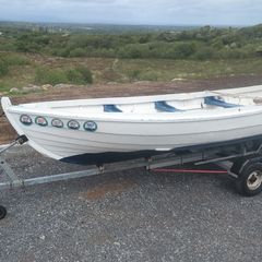 Lake Boat and Boat Trailer