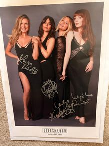 Girls Aloud signed poster from tour