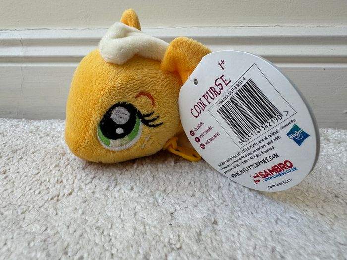 My Little Pony Plush Coin Purse with clip-on Applejack Please see photos