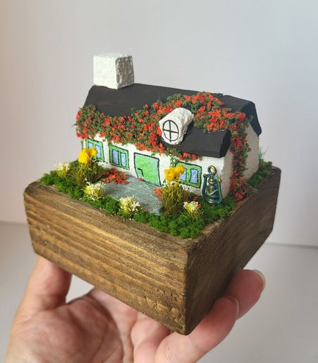 Handcrafted tiny wooden cottage