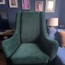 Velvet green armchairs Image 2