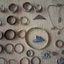 Used costume jewellery pendants bracelets rings including gold plated watch and bracelet Image 5