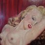 Marilyn Monroe oil painting in wooden frame Image 2