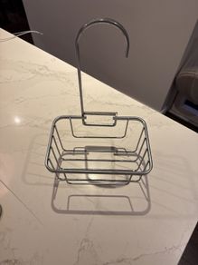 Steel shower caddy