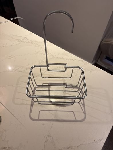 Steel shower caddy