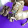Vintage Brass (Horse 13cm x 13cm)(Chair 9cm x 4,5cm)(Shoes L-8cm) Image 4