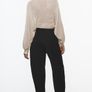 Zara barrel trousers with cuffed hem size XS black Image 5
