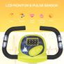 Foldable Exercise Bike, Indoor Fitness Bicycle Trainer with 8-level Magnetic Resistance and LCD Monitor, Yellow Image 9
