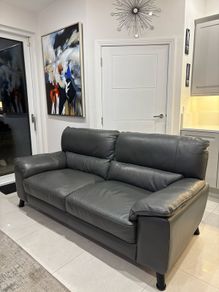 leather 3 seater couch