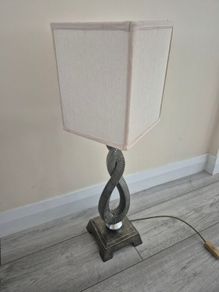 Tall twisted base Table lamp height 70cm