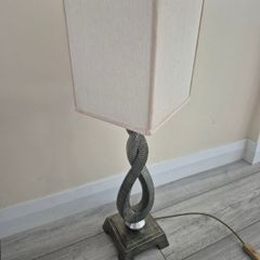 Tall twisted base Table lamp height 70cm