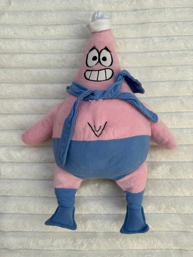 Viacom Spongebob Squarepants Patrick Star Sailor Plush 2010 Nickelodeon Used Please see pictures
