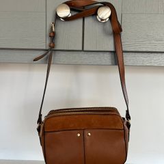 Suedette Crossbody Bag