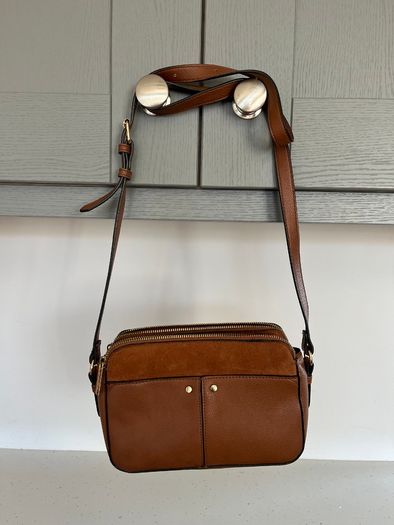 Suedette Crossbody Bag