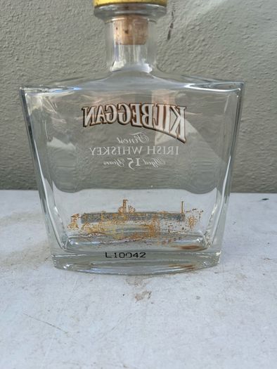 Kilbeggan empty whiskey bottle