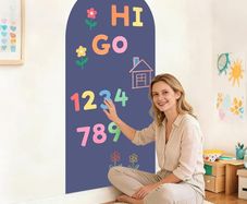 Arch Magnetic Wall Decal 100x45 cm Magnetic Chalk Board Sticker Magnet Chalkboard for Wall Peel and Stick Self Adhesive Blackboard Multifunctional for Playroom Home Office School
