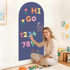 Arch Magnetic Wall Decal 100x45 cm Magnetic Chalk Board Sticker Magnet Chalkboard for Wall Peel and Stick Self Adhesive Blackboard Multifunctional for Playroom Home Office School