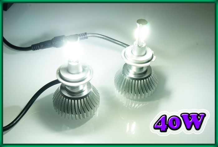 Led Headlight, Foglight Bulbs 40w 6000k Very Bright - H1, H4, H7, H8, H11, 9005, 9006